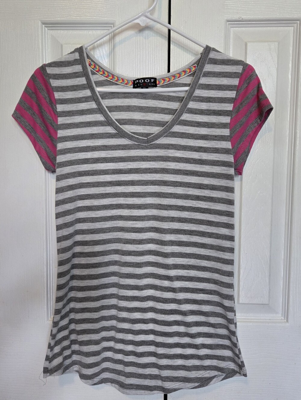 Poof New York Striped Shirt Size Medium